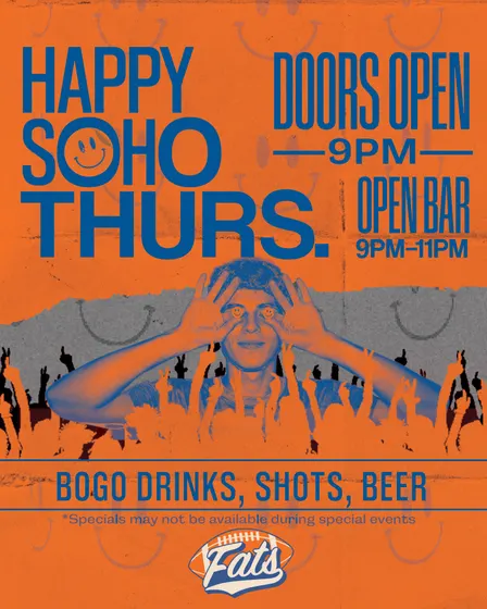 Happy Soho Thursday's College Night