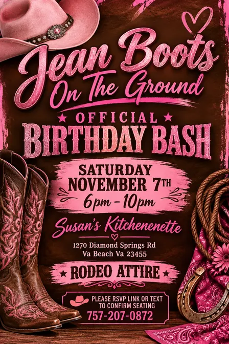 Jeans official Boots on The ground birthday bash