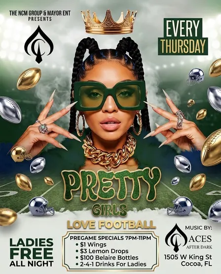 Pretty Girls Love Football Thursdays @ Aces