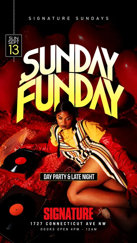 Signature Sunday #1 Day Party in DC
