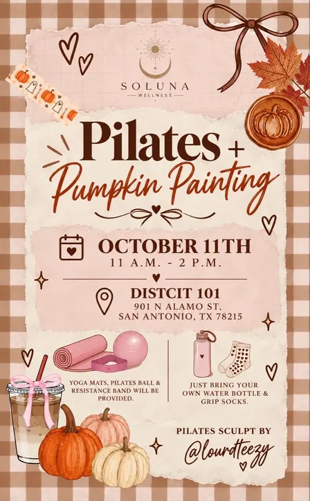 Pilates + Pumpkin Painting