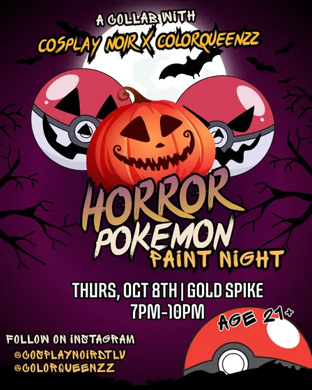 HORROR POKEMON PAINT NIGHT
