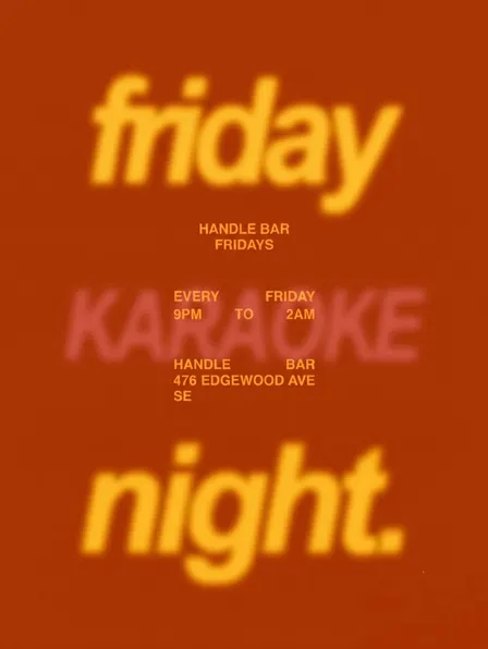 Karaoke Fridays @ Handle Bar