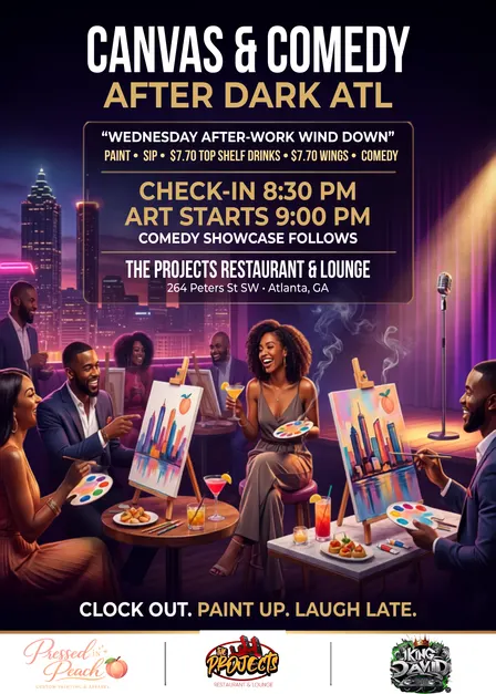 CANVAS & COMEDY AFTER DARK ATL