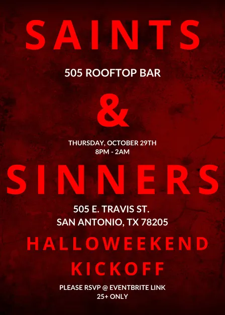 Saints & Sinners Halloweekend Kickoff