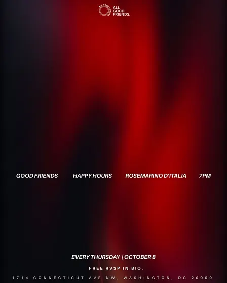GOOD FRIENDS HAPPY HOURS @ROSEMARINO