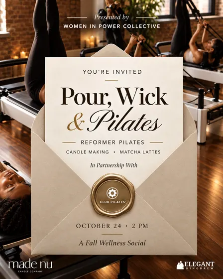 Pour, Wick & Pilates : A Fall Wellness Social