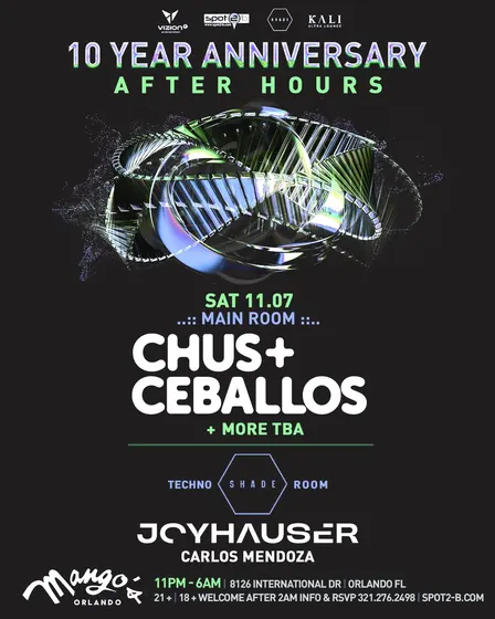 Festival Afterparty Saturday CHUS & CEBALLOS I JOYHAUSER
