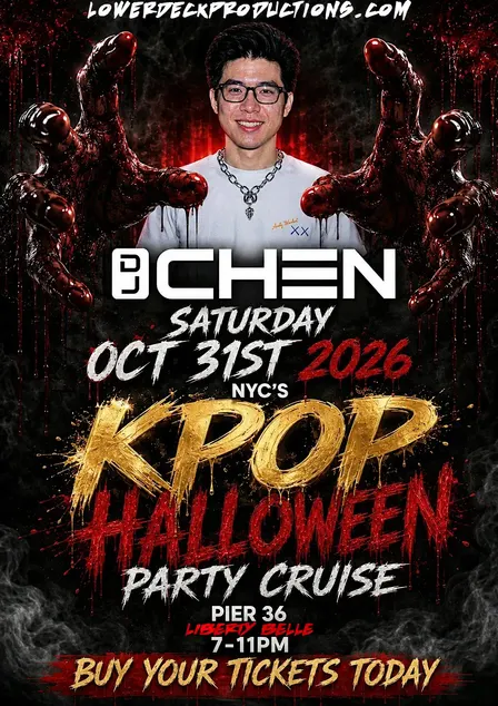 🎃🌜 NYC K-Pop Halloween Dance Cruise w/ DJ Chen