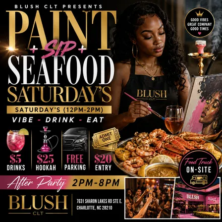 Paint + Sip + Seafood Saturday's