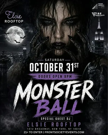 MONSTER BALL @ Elsie Rooftop NYC