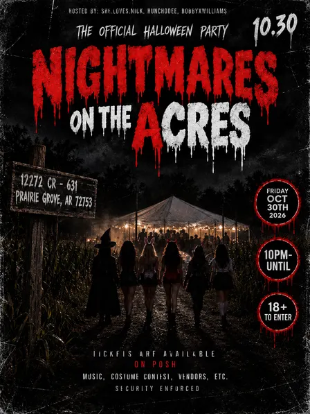 NIGHTMARES ON THE ACreS: Official Uark Halloween Party
