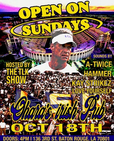 OpenOnSundays: LSU Homecoming ‘26