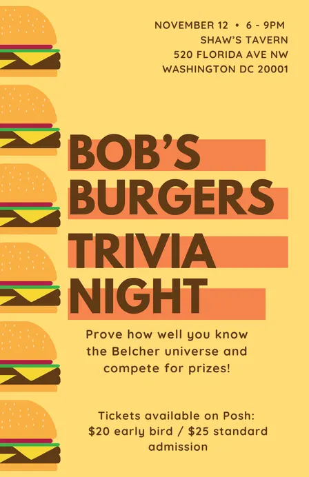 Bob's Burgers Trivia Night