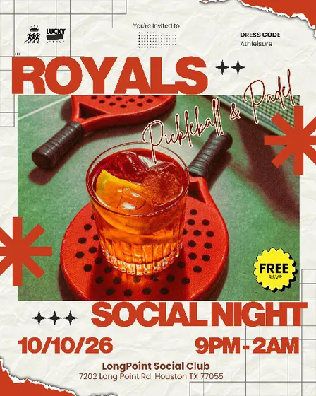 The Royals Social Night: Pickleball & Padel
