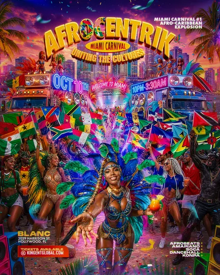 Afrocentrik - Miami Carnival 2026 Afro-Caribbean fete {Afrobeats; Soca}