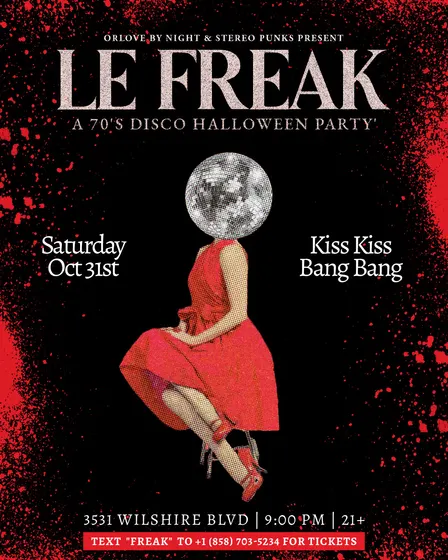 Le Freak: A 70's Disco Halloween Party