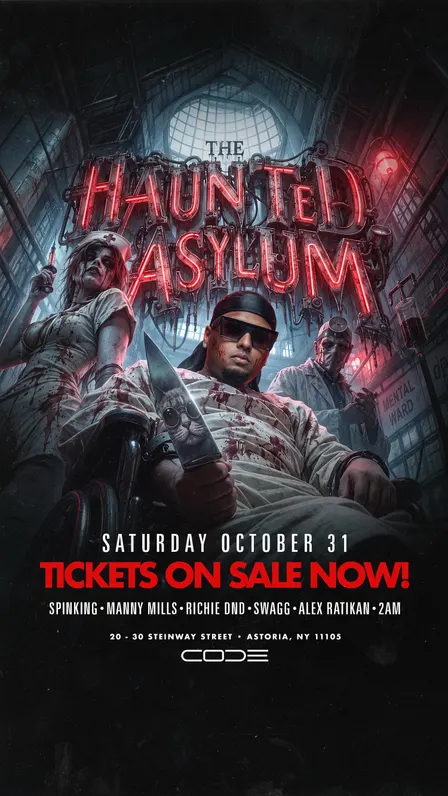 THE HAUNTED ASYLUM HALLOWEEN AT CODE ASTORIA