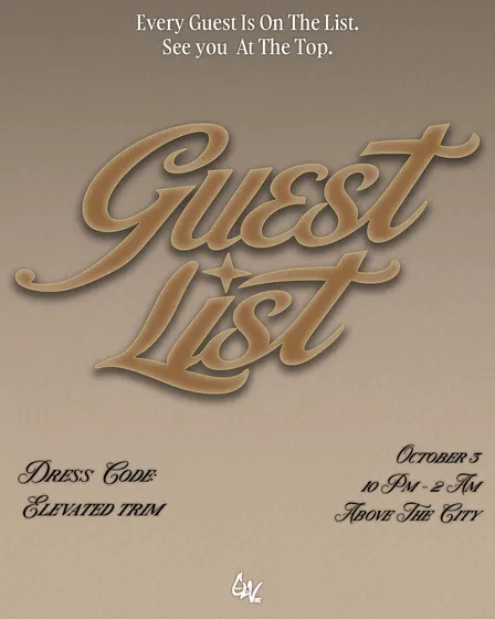 GUEST LIST: THE INVITE ONLY ROOFTOP AFFAIR