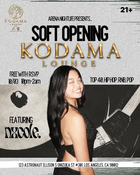 Oct 3rd Kodama Lounge Soft Opening