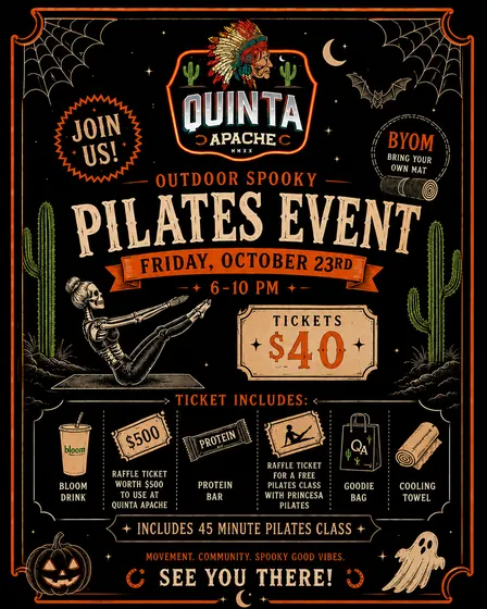 Spooky Pilates at Quinta Apache 👻