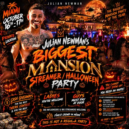 Julian Newman’s Streamer Party