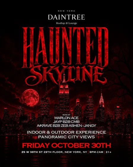 Haunted Skyline Halloween @ Daintree Rooftop 10/30