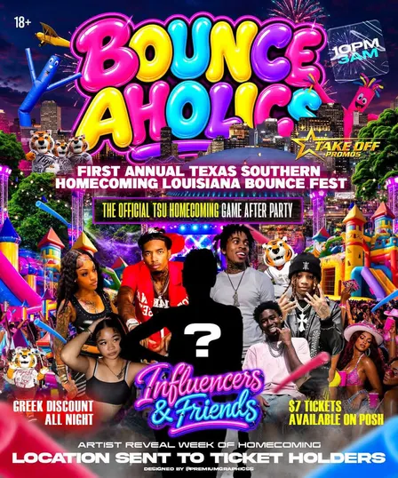 BOUNCEAHOLICS (THE OFFICAL TSU HOCO AFTER PARTY