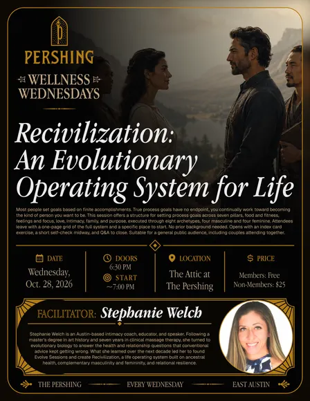 Wellness Wednesdays: Recivilization: An Evolutionary Operating System for Life
