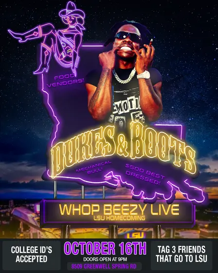 DUKES & BOOTS FT WHOP BEEZY LIVE!