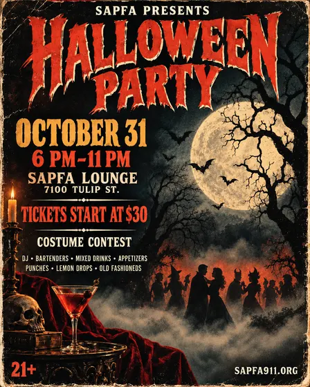 Sapfa Halloweeen party