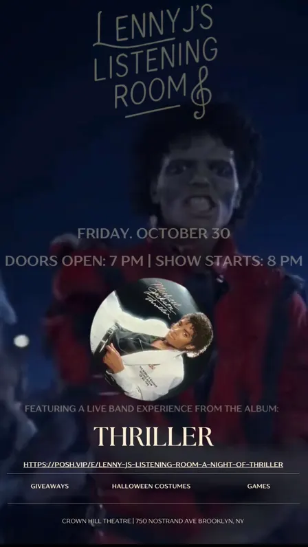 Lenny J’s Listening Room: A Night Of Thriller