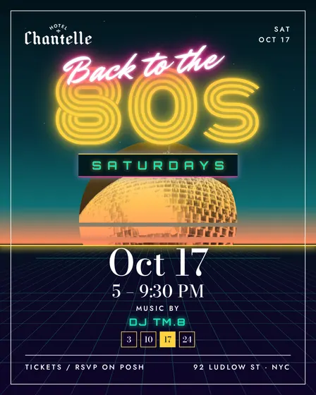 Back to The 80s Saturdays