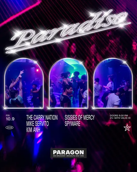 Paradiso: The Carry Nation, Mike Servito, Kim Anh + Sissies of Mercy, Spyware