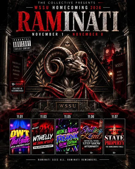 RAMINATI: WSSU HOMECOMING 18+ All Access Passes