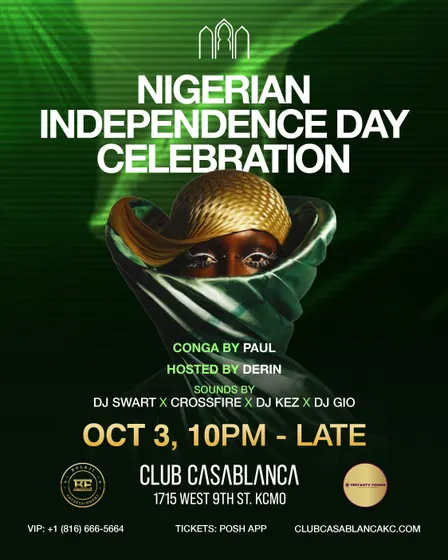 Nigerian Independence Day Celebration w/ Dj Swart, Dj Gio, Crossfire & Dj Kez