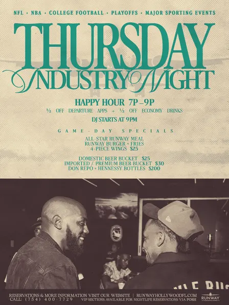 Thursday Industry Night @ Runway