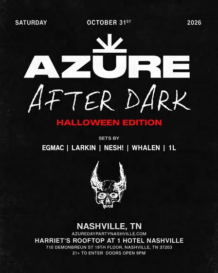 AZURE Presents: Halloween at Harriet's Rooftop 1 Hotel Nashville