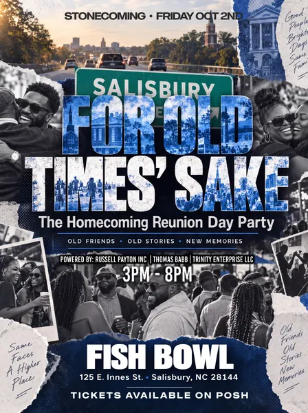 FOR OLD TIMES’ SAKE HOMECOMING REUNION DAY PARTY