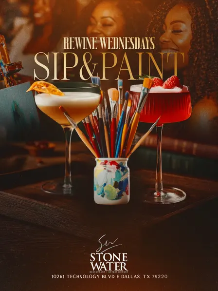 R&B Paint And Sip at Stone Water Dallas