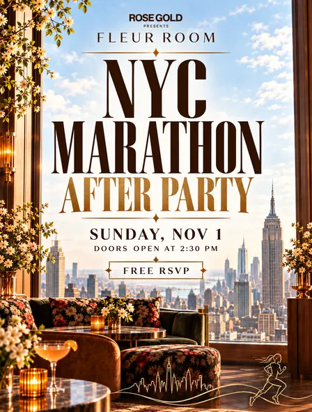 NYC Marathon After-Party at The Fleur Room