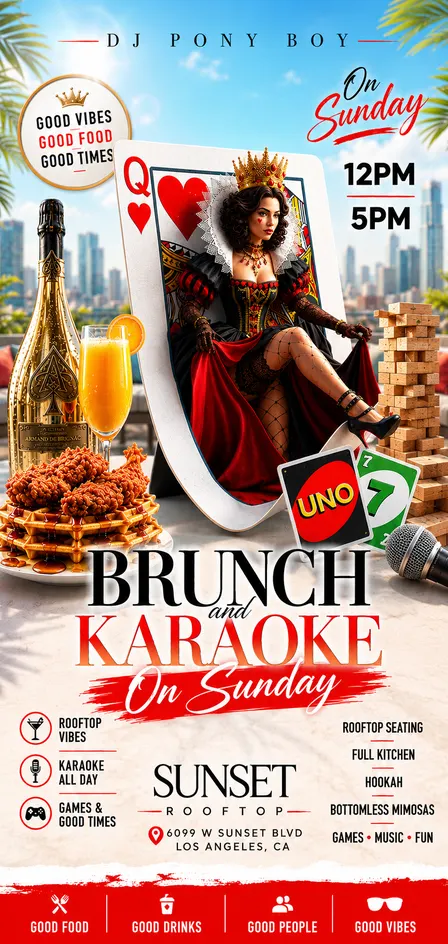 Brunch and Karaoke on Sunday