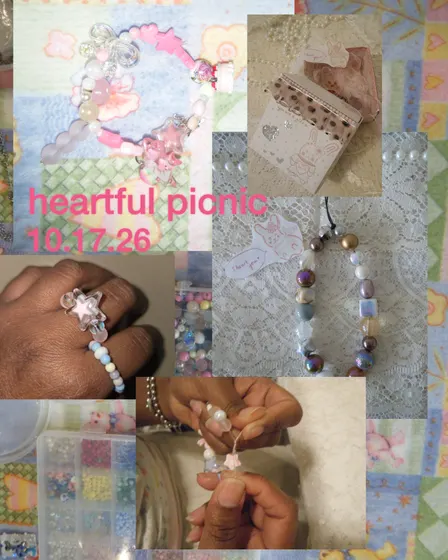 heartful picnic, philly 10.17 ♡ jewelry making and paper crafts