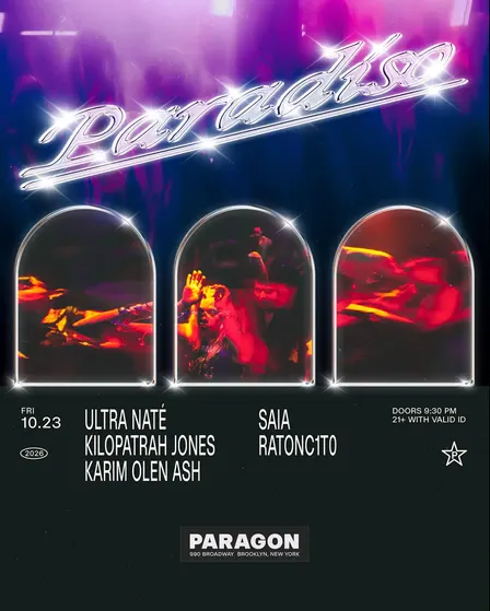 Paradiso: Ultra Naté, Kilopatrah Jones, Karim Olen Ash + Saia, RATONC1T0