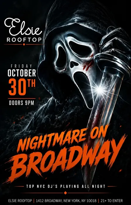 HALLOWEEN at Elsie Rooftop NYC