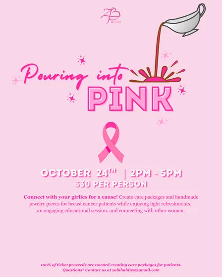Pouring into Pink