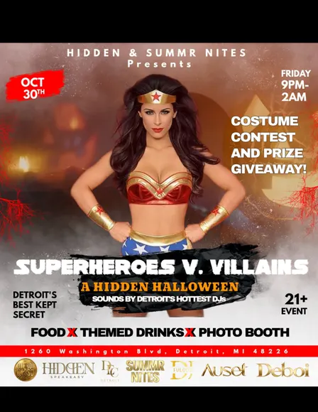 Superheroes vs. Villains Halloween Party in Detroit