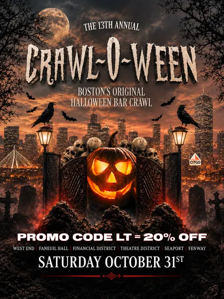 Crawl-O-Ween 2026: Boston's Official Halloween Bar Crawl