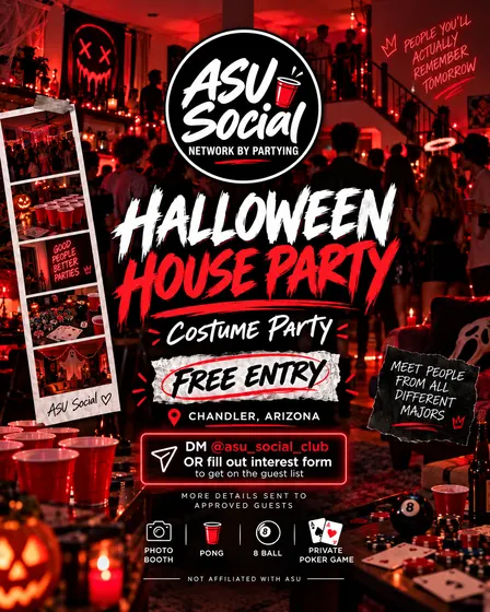 ASU SOCIAL CLUB: HALLOWEEN HOUSE PARTY 🎃