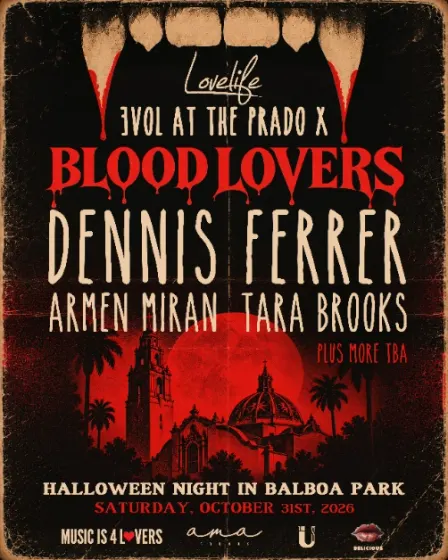 BLOOD LOVERS ft DENNIS FERRER, Armen Miran, & Tara Brooks - Halloween Night in Balboa Park